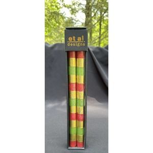 NIB ET AL DESIGNS SET OF 2 TAPER Christmas CANDLES 12” -6E